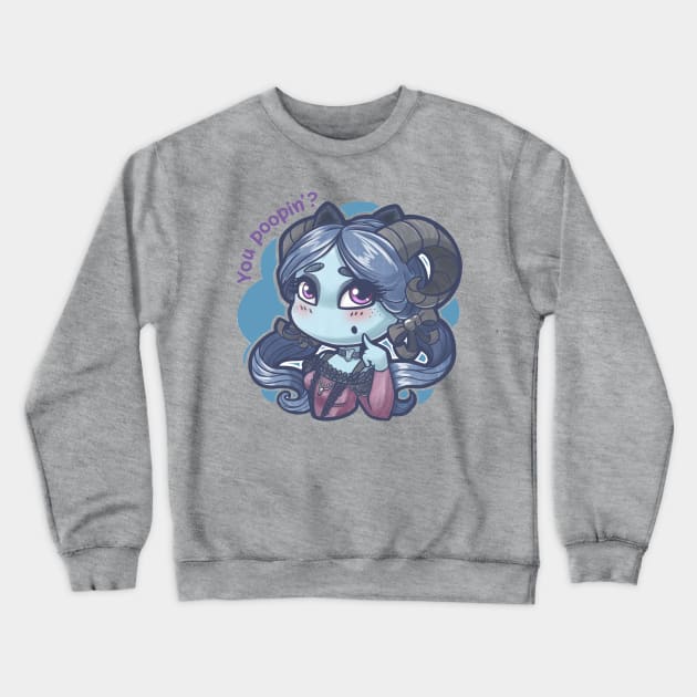 Jester, You Poopin? Crewneck Sweatshirt by ChristaDoodles